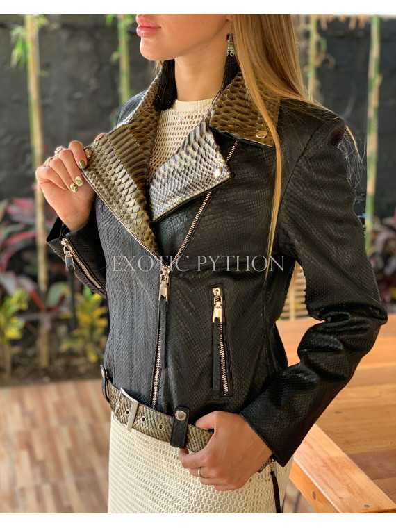 Women's snakeskin jacket JT-86