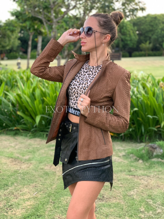 Women's snakeskin jacket  JT-82