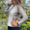 Women's bomber snakeskin jacket JT-88