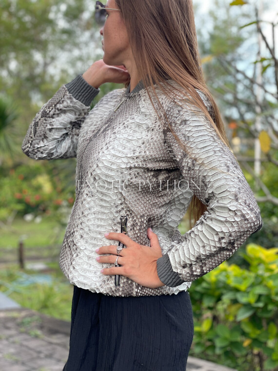 Women's bomber snakeskin jacket JT-88