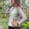 Women's bomber snakeskin jacket JT-88