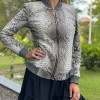 Women's bomber snakeskin jacket JT-88