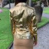 Gold leather jacket JT-90