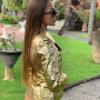 Gold leather jacket JT-90