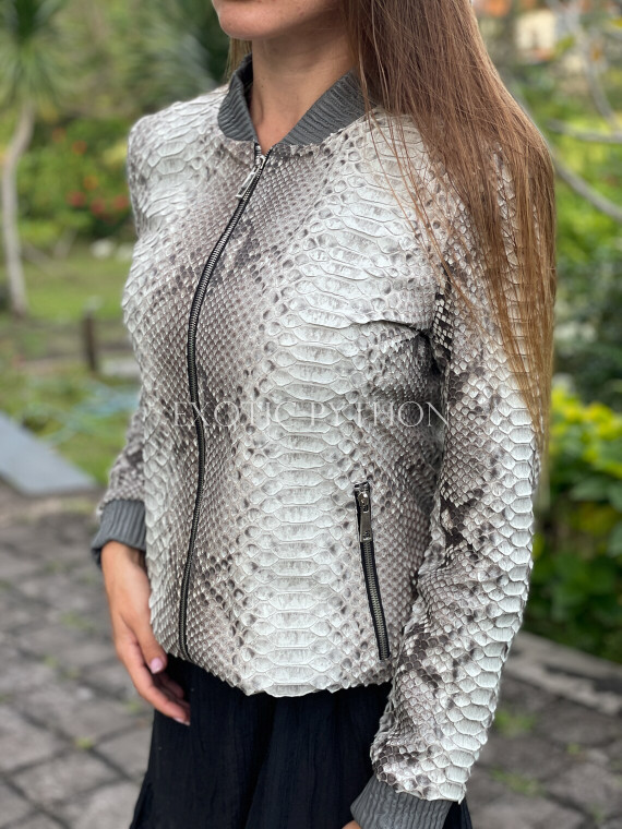 Women's bomber snakeskin jacket JT-88