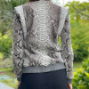 Women's bomber snakeskin jacket JT-88