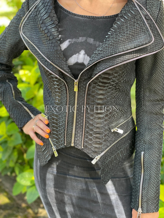 Women's snakeskin jacket  JT-100