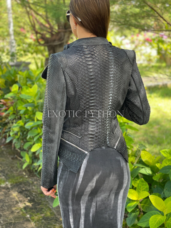 Women's snakeskin jacket  JT-100