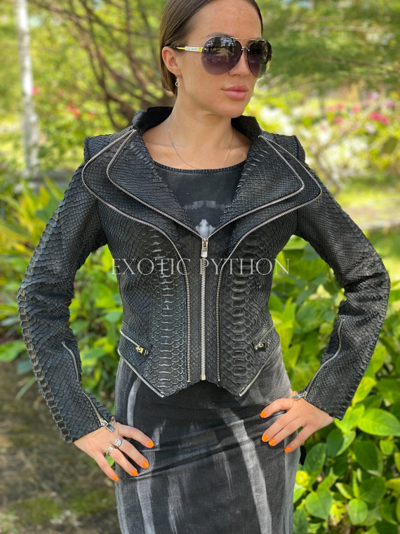 Women's snakeskin jacket  JT-100