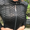 Women's snakeskin jacket  JT-101