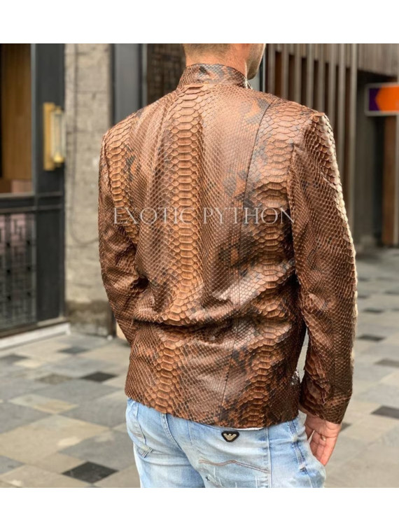 Men's snakeskin jacket JT-102