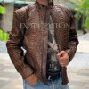 Men's snakeskin jacket JT-102