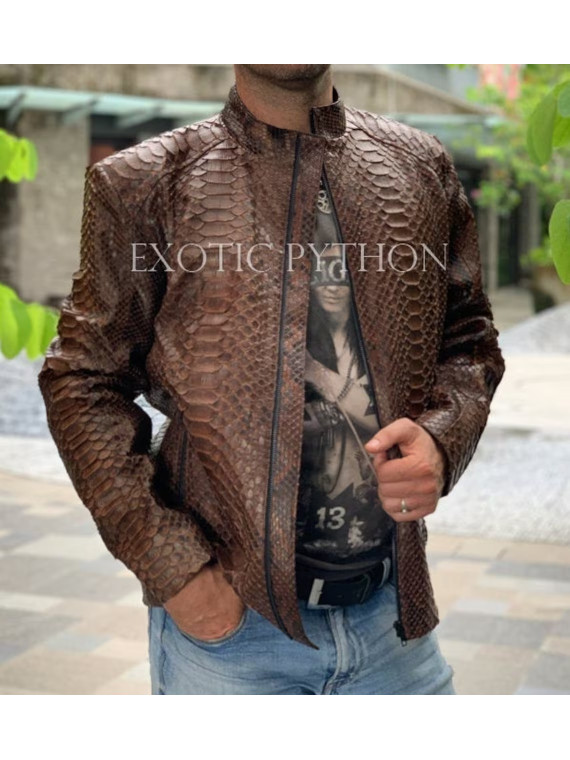 Men's snakeskin jacket JT-102