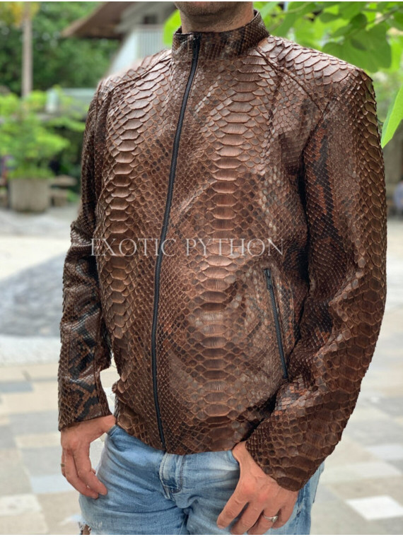 Men's snakeskin jacket JT-102