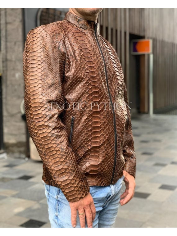 Men's snakeskin jacket JT-102