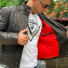 Men's black leather jacket JT-105