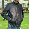 Men's black snakeskin jacket JT-106