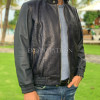 Men's black snakeskin jacket JT-106