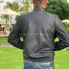 Men's black snakeskin jacket JT-106