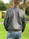 Men's black snakeskin jacket JT-106