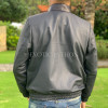 Men's black snakeskin jacket JT-106