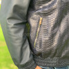 Men's black snakeskin jacket JT-106