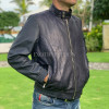 Men's black snakeskin jacket JT-106