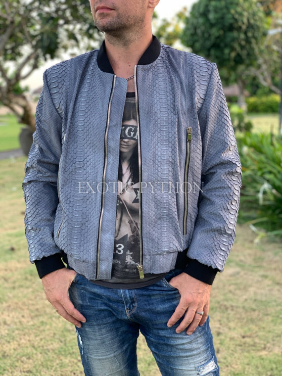 Men's snakeskin jacket JT-107