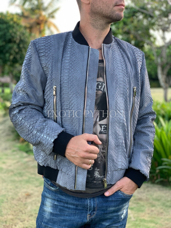 Men's snakeskin jacket JT-107