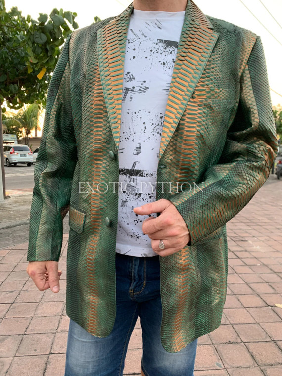 Men's snakeskin jacket JT-108