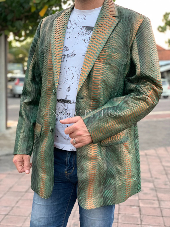 Men's snakeskin jacket JT-108