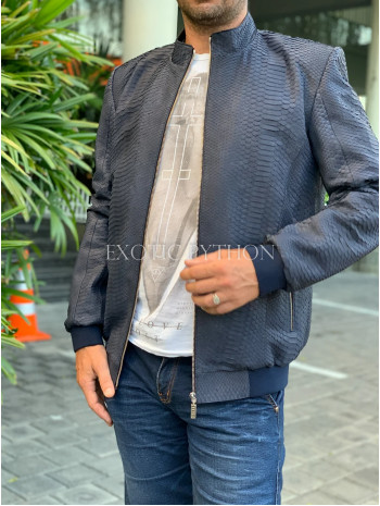 Men's bomber snakeskin jacket JT-110 Men's bomber snakeskin jacket JT-110