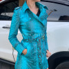 Women's trench snakeskin coat JT-96