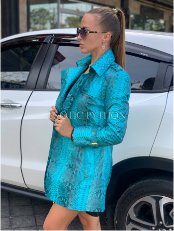 Women's trench snakeskin coat JT-96