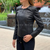 Women's black snakeskin jacket  JT-98