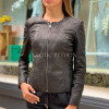 Women's black snakeskin jacket  JT-98