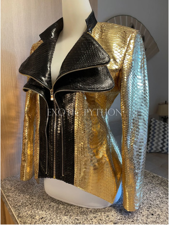 Women's gold snakeskin jacket  JT-99