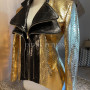 Women's gold snakeskin jacket  JT-99