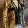 Women's gold snakeskin jacket  JT-99