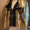 Women's gold snakeskin jacket  JT-99