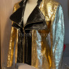 Women's gold snakeskin jacket  JT-99