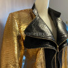 Women's gold snakeskin jacket  JT-99