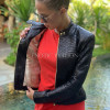 Black snakeskin jacket JT-91