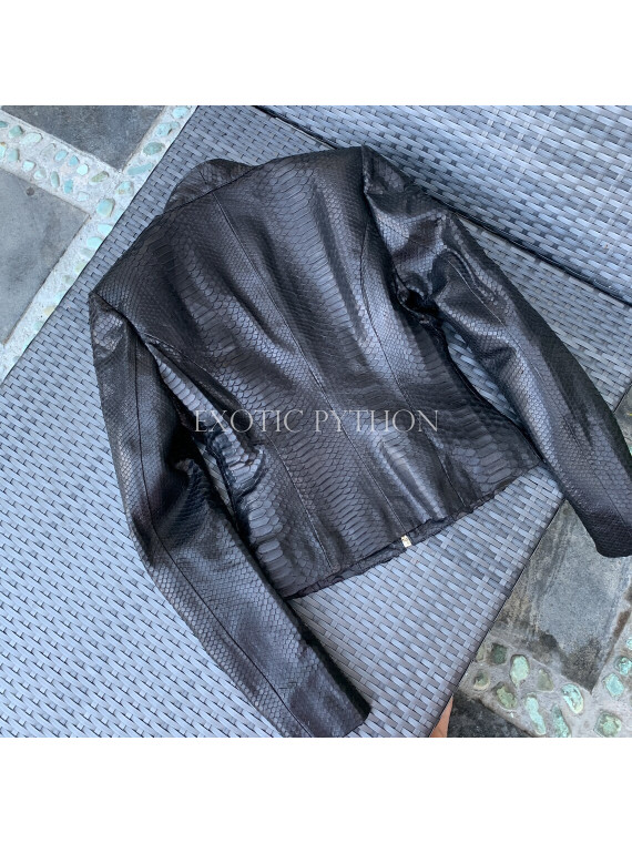 Black snakeskin jacket JT-91