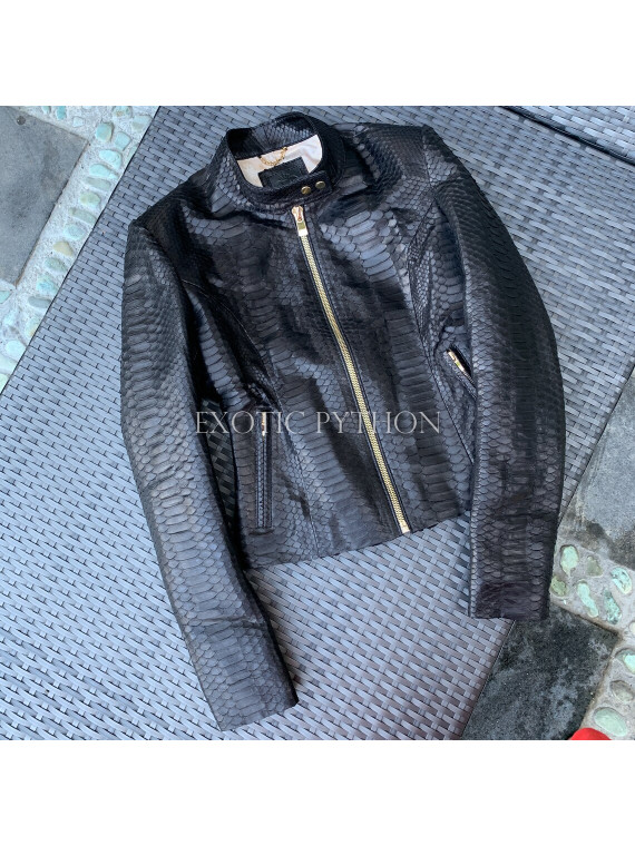 Black snakeskin jacket JT-91