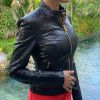 Black snakeskin jacket JT-91