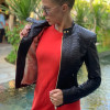 Black snakeskin jacket JT-91