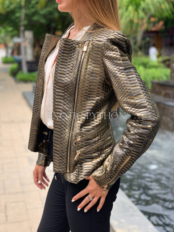 Women's snakeskin jacket JT-92