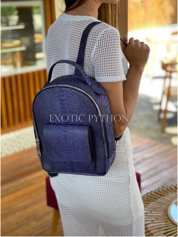 Python leather backpack BG-376