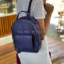 Python leather backpack BG-376